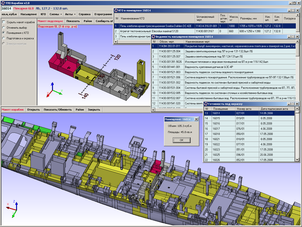 Technological Package of the Ship Modernization